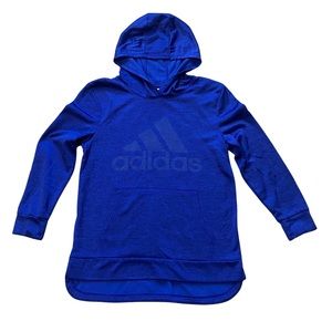 Adidas blue hoodie sweatshirt girls size 16 XL
